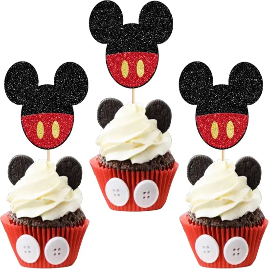 24 Pack Mouse Inspired Cupcake Toppers {1}
