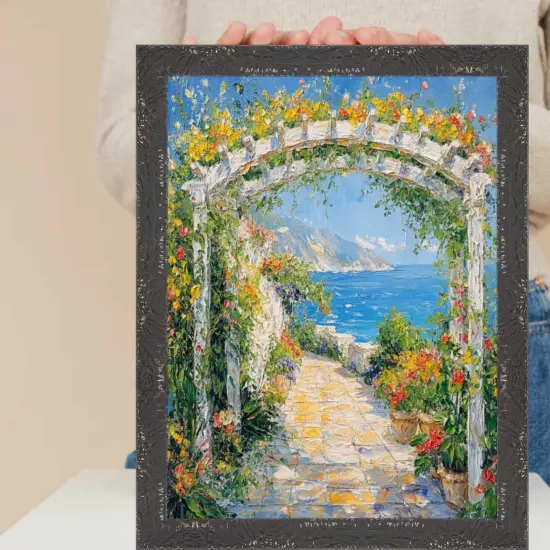 Slim Black Chabi Chic Farmhouse Barnwood Rustic Picture Frame 22x22 frame {7}