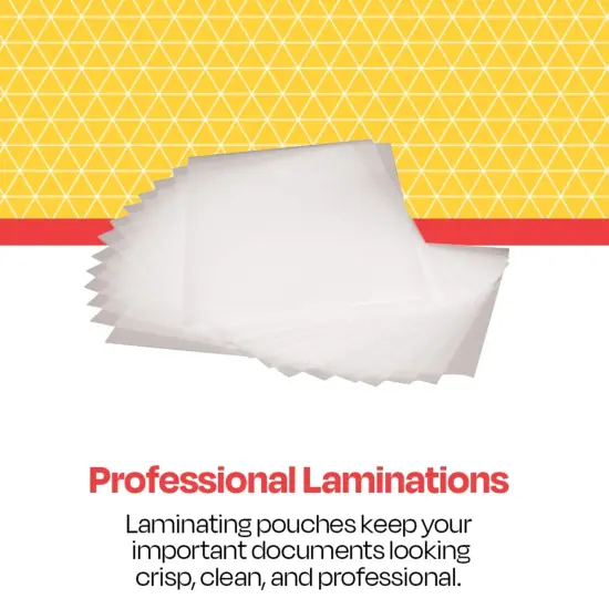 School Smart High Clarity Laminating Pouches, 18 x 24 Inches, 3 mil Thick, Pack of 50 {7}