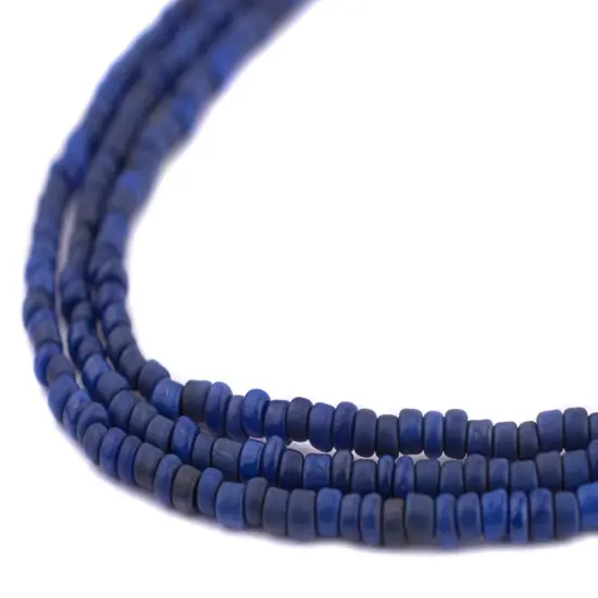 The Bead Chest Blue Java Glass Seed Beads (2.5mm, 48" Strand) {1}