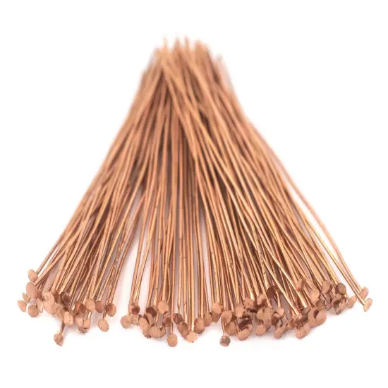 The Bead Chest Copper 21 Gauge 3 Inch Head Pins (Approx 100 pieces) {3}