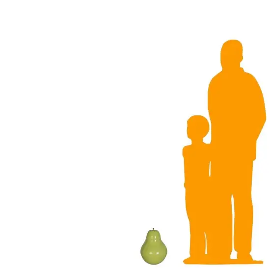 Small Green Pear Over Sized Statue {2}