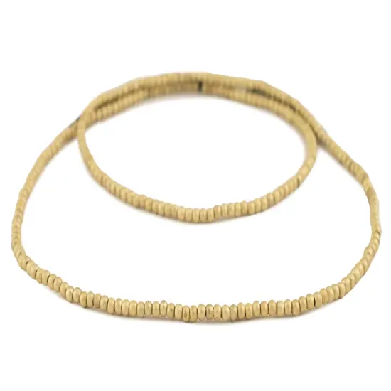 The Bead Chest Brass 3mm Seed Beads, Full Strand of Quality Metal Spacers for DIY Jewelry Design {3}