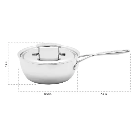 Demeyere Industry 5-Ply 3.5-qt Stainless Steel Essential Pan {4}