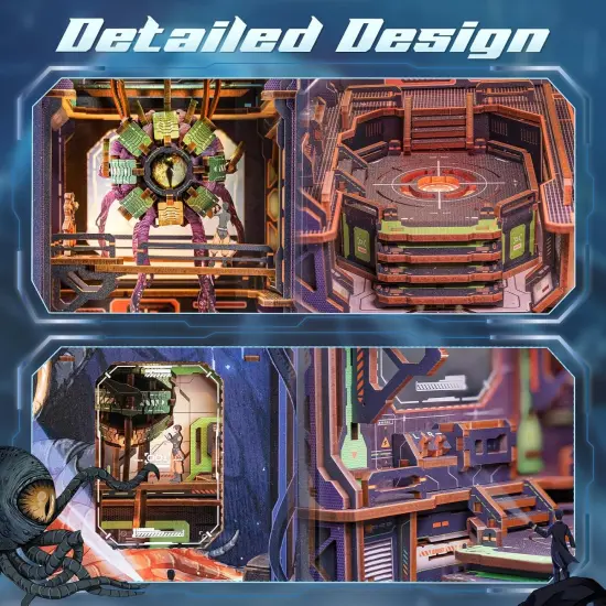 Book Nook Wizardi Miniature - The Eye of Old God Roombox Kit {4}