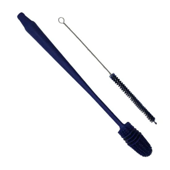 Handy Housewares 13" Long Reusable Drinking Bottle & Straw Cleaning Brush Set Green {2}