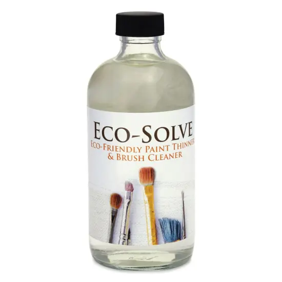 Natural Earth Paint Eco-Solve Paint Thinner - 8 oz, Glass Bottle {1}