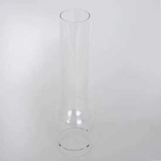 Aladdin Heelless Chimney for Deluxe Brass BH210 Hanging Frame Lamp, 10.75 inch Tall, 2.5 inch Fitter, Clear Glass {6}