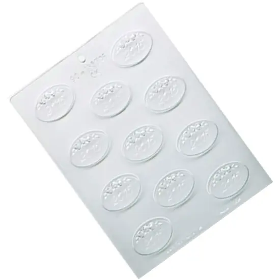 Oval Roses 2015 Mint Chocolate Mold for Special Events {5}