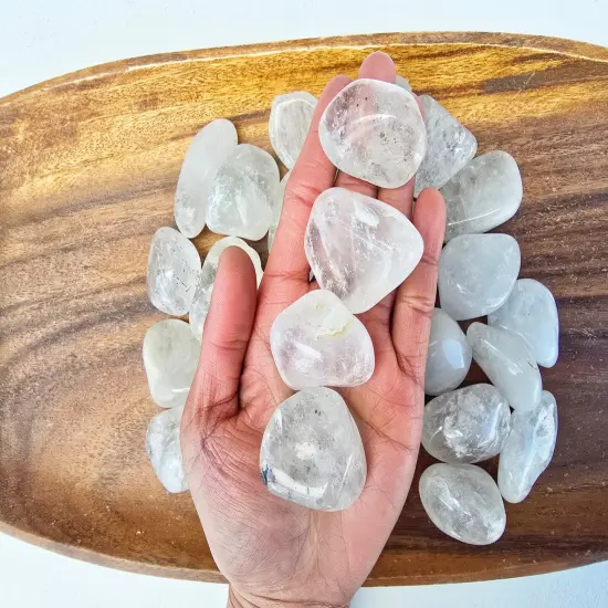 Tumbled Clear Quartz Crystal Large Pieces {6}