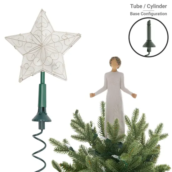 Christmas Tree Topper Holder White {11}