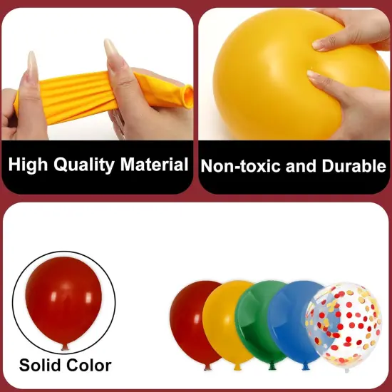 Wizard Birthday Party Balloon Green Blue Gold Red Latex Balloon 60Pcs Magical Confetti Balloon for Baby Shower Party Decor, 12 In {3}