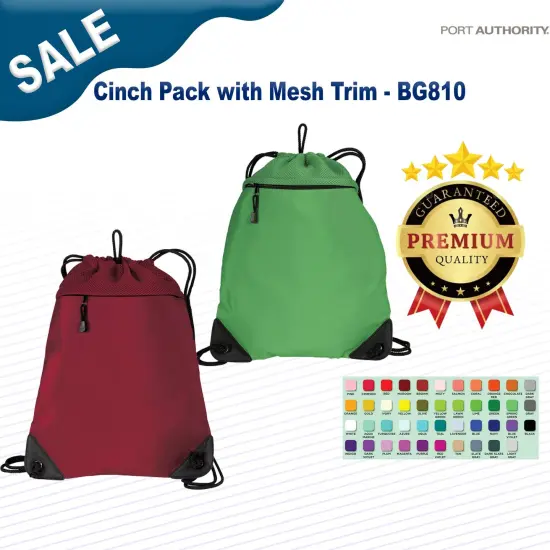 Port Authority&reg; Cinch Pack with Mesh Trim {2}