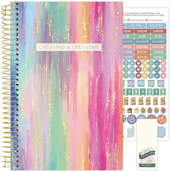 bloom daily planners 2025-26 Academic Planner, Soft Cover, 5.5" x 8.25"Creating A Life I Love {1}