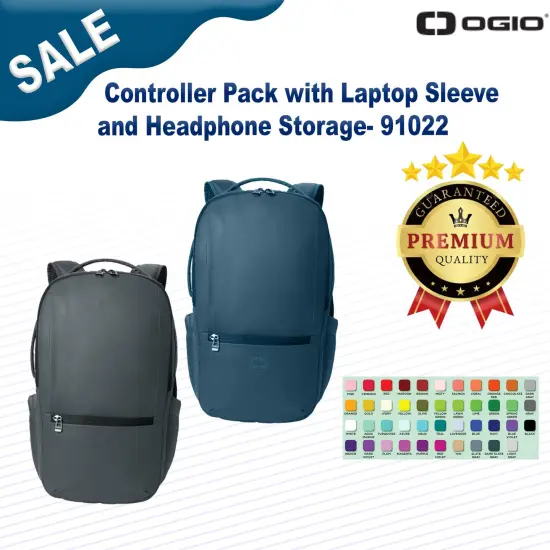 OGIO&reg; Controller Pack with Laptop Sleeve and Headphone Storage Blacktop {2}