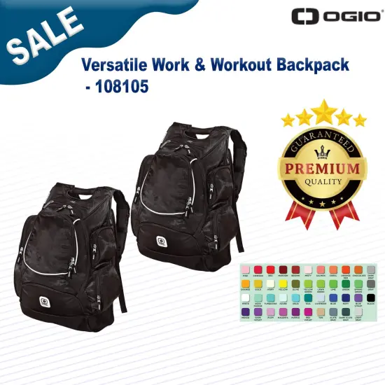 OGIO&reg; Versatile Work & Workout Backpack Black {2}