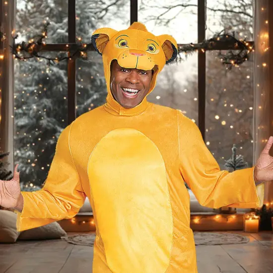 Simba Costume Jumpsuit with Ears and Tail for Halloween or Cosplay {2}