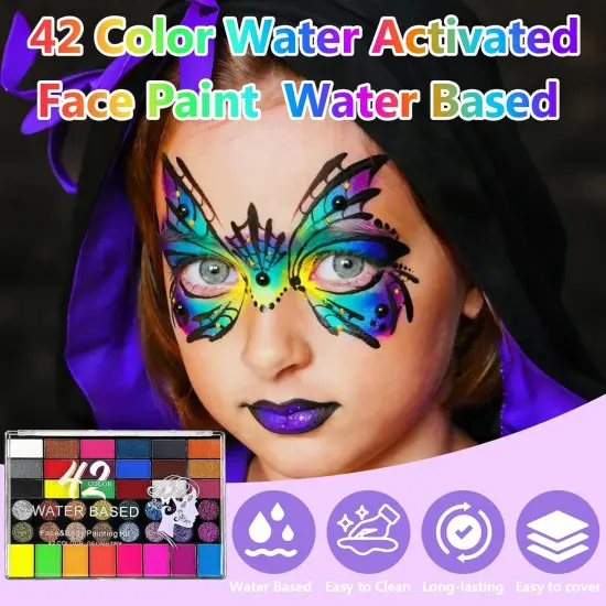 42 Color Face Painting Kit(rainbow) {4}