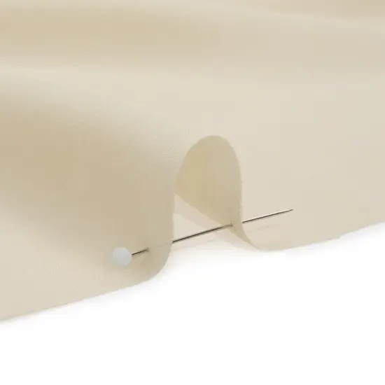 1 Yard Ivory Silk Double Georgette Fabric Lightweight Flowing Premium 44 Inch Width {2}