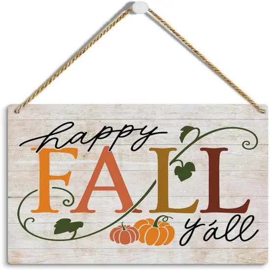 Rustic Farmhouse Fall Signs (Happy Fall) {1}
