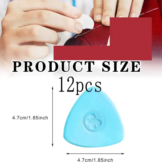 12Pcs Tailors Fabric Chalk - 4 Colors {2}