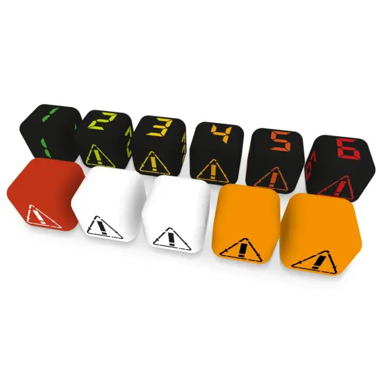 Synapses Games | Rallyman: DIRT - Dice Pack | Strategy Board Game Accessory | Race Cars with Dice | Includes 11 Custom Dice for 1 Player {4}