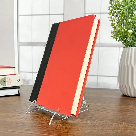 Gibson Holders 3PL Adjustable White Wire and Clear Acrylic Display Easel, 3.875" W x 5.375" D x 5.25" H {3}