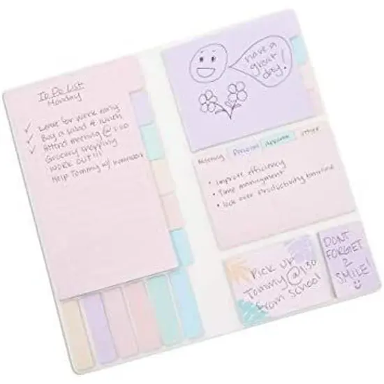 Self Adhesive Sticky Notes with Tabs (2 Pack) Green {6}