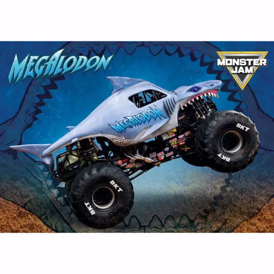 Eurographics: Monster Jam Puzzle & Lunch Box - Megalodon - 100-Piece Jigsaw & Insulated Zipper Bag - Shark-Themed Monster Truck Set, Licensed, Kids 5+ {3}