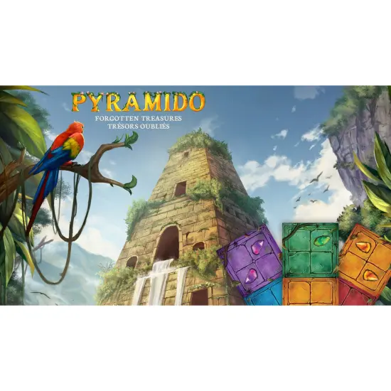 Synapses Games: Pyramido: Forgotten Treasures - Strategy Board Game, Tile Placement, Gems & Dominoes, Multi-Level Scoring, Age 8+, 1-4 Players, 45 Min {6}