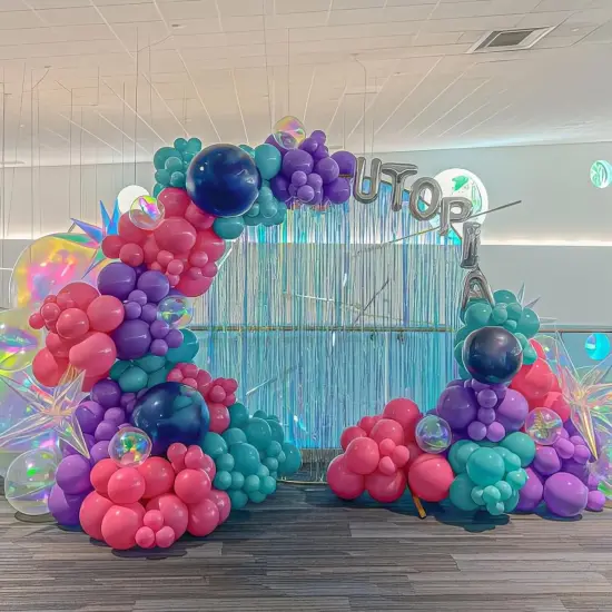 Pink Blue Purple Balloons, Pink and Purple Balloon(Pink Purple Blue) {4}