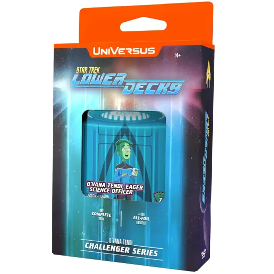 UniVersus: STAR TREK Lower Decks: Challenger Series - Tendi - 63 Cards, 2 Characters, Ready To Play Deck-Building Card Game, 6 Foil/Alt Art Cards {4}