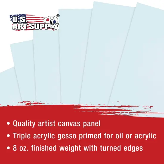 6" x 6" Professional Artist Quality Acid Free Canvas Panel Boards for Painting 24-Pack {4}