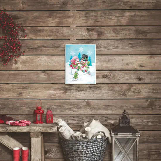 Stupell Industries Vintage Festive Snowmen Wall Plaque, design by Diane Kater {2}