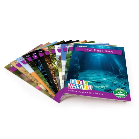 Junior Learning: Real World - Phase 5 - Non-Fiction Hi-Lo Decodables, 6 Books, Vowel Sounds, Week-By-Week Rainbow Phonics, Kids Reading Development {7}