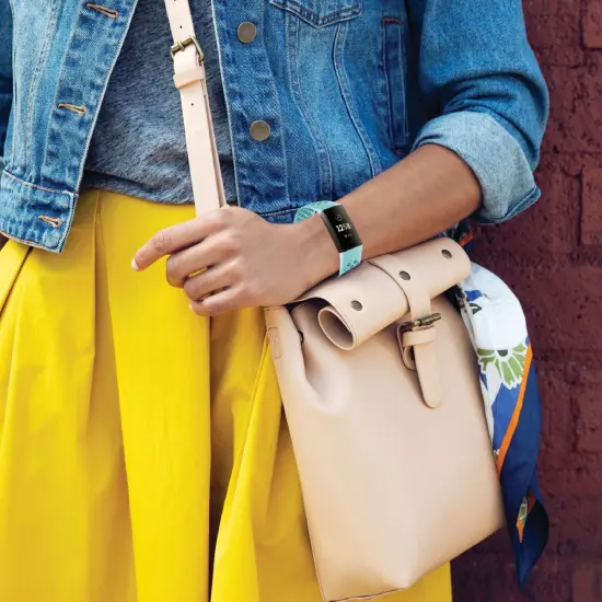 For Fitbit Charge 3 / 3 SE / 4 Bands, Replacement Strap for Women Men, Size Small, Light Blue {2}