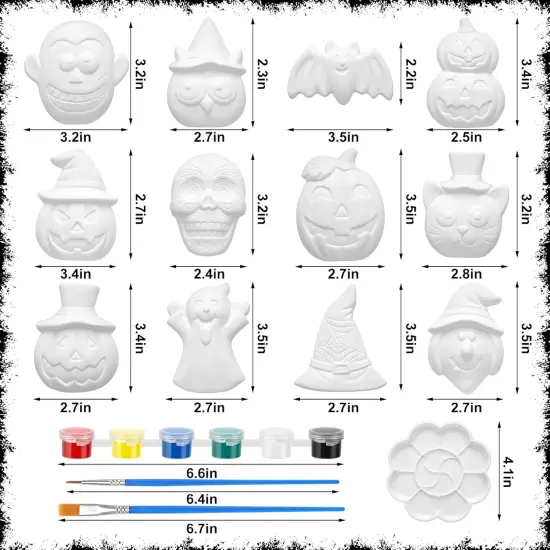 12 Set Halloween Ceramics Painting Kits {2}