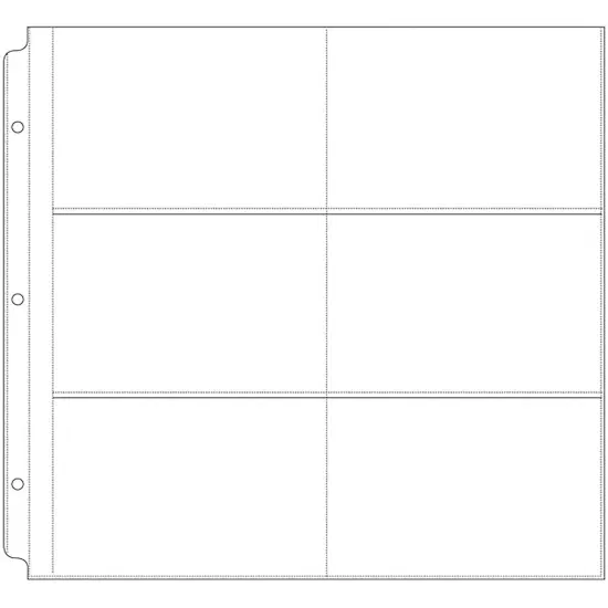 We R Post Bound Photo Sleeves 12"X12" 10/Pkg-Six 4"X6" Pockets {4}