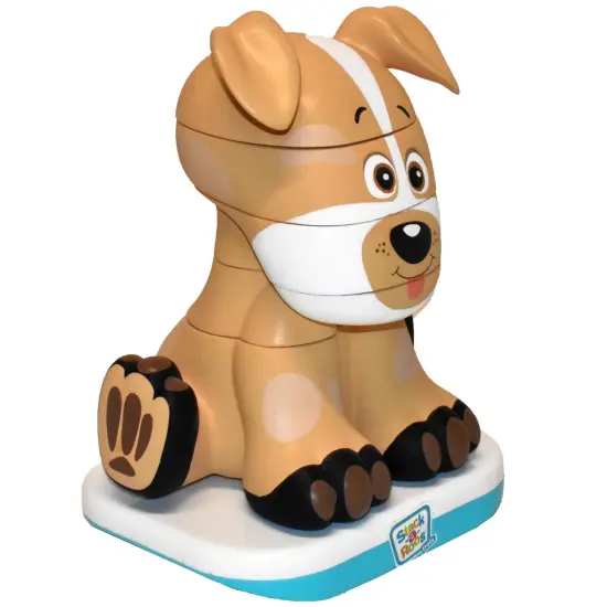 Stack-a-Roos Pals: Labrador Puppy - Lights & Sounds, 5pc Stacking Animal Tower, Build & Learn To Count, Nesting STEM Toy, Baby-Toddlers Ages 12 mo+ {7}