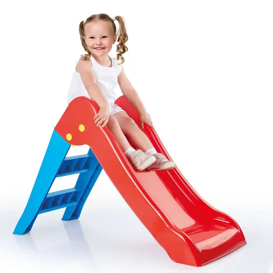 Dolu: My First Slide: Red & Blue - Indoor & Outdoor Toy, Foldable Slope, 2 Step Ladder, Durable Plastic, Playground Equipment, Toddlers & Kids Ages 2+ {7}