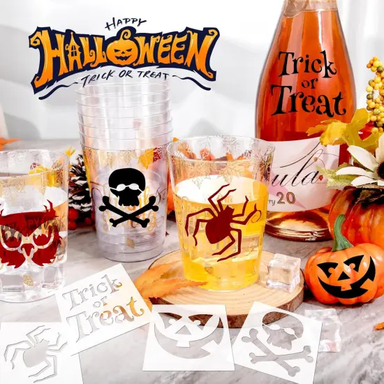 24pcs Reusable Halloween Stencils(	24pcs) {3}