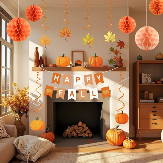 Fall Party Decorations (Orange) {3}