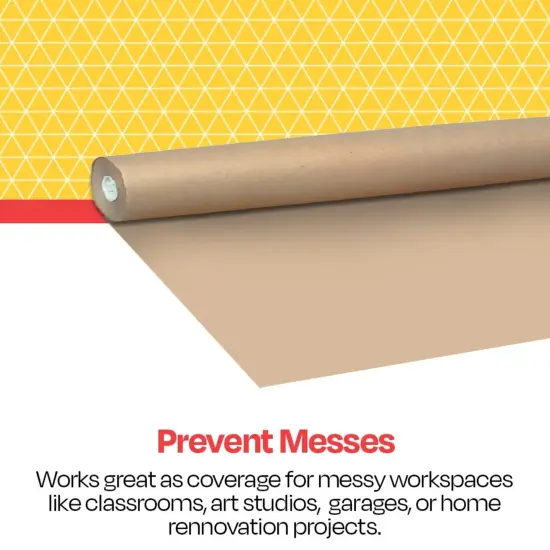 School Smart Butcher Kraft Paper Roll, 40 lbs, 48 Inches x 1000 Feet, Brown {7}
