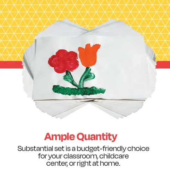 School Smart Finger Paint Paper, 60 lb, 16 x 22 Inches, White, 500 Sheets {5}