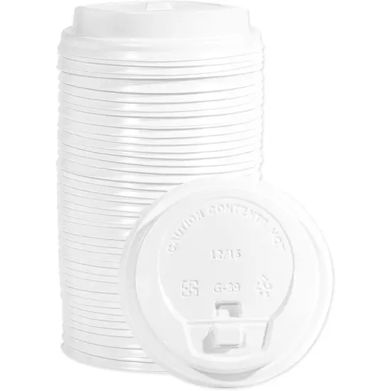 16 oz Disposable Coffee Cups with Lids and Sleeves, Paper Insulated for Hot To Go Drinks (Blush Pink, 48 Pack) {4}