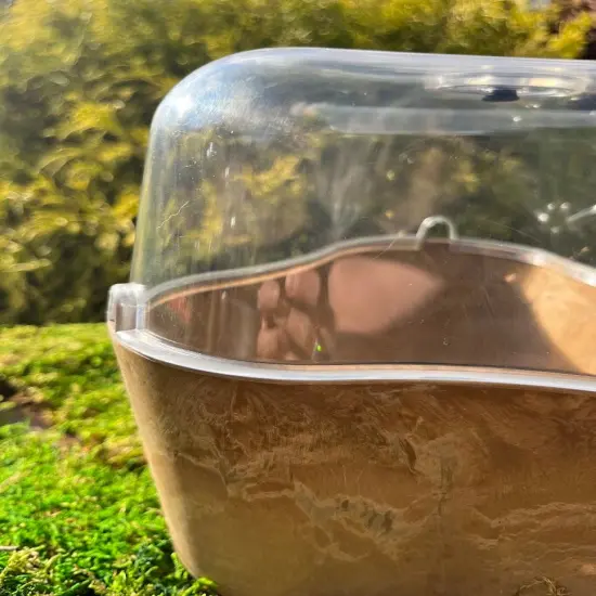 Greenhouse Planter - Grow 3 plants - Self Watering Gray {3}