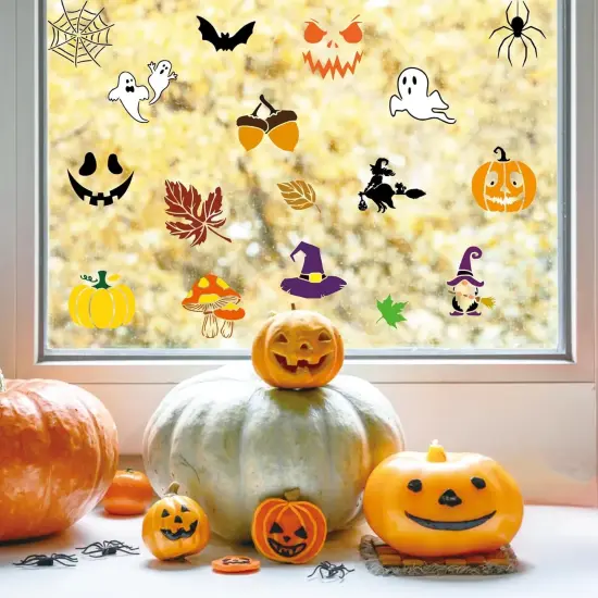 Halloween Stencils for Crafts Reusable Burning Drawing(Art Deco) {4}