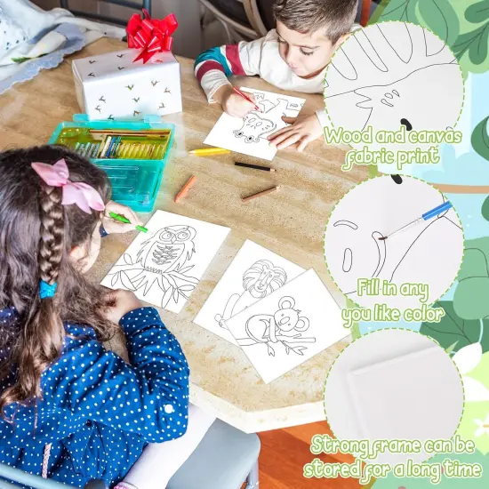 20Pcs Pre Drawn Canvas - 8 x 10 Inch (Funny Animals) {3}