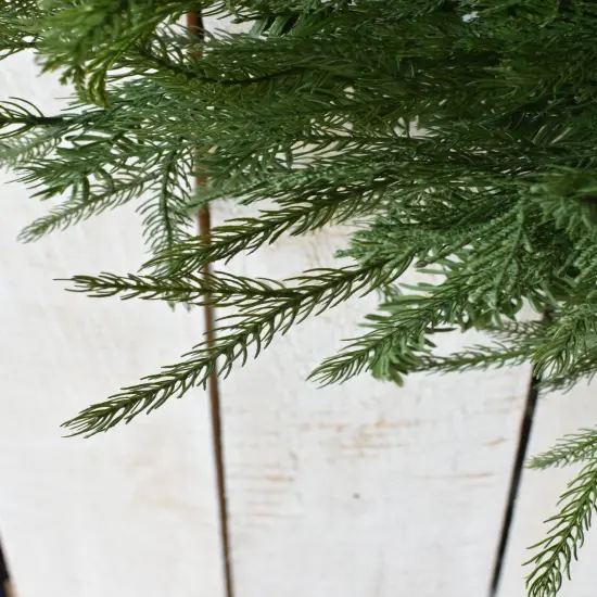 26" Faux Mixed Greenery Wreath {3}