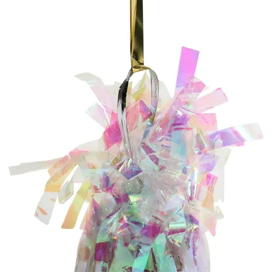 Holographic Balloon Weights for Birthday Party Decor (6 oz, 4.5 In, 15 Pack) Multicolor {2}